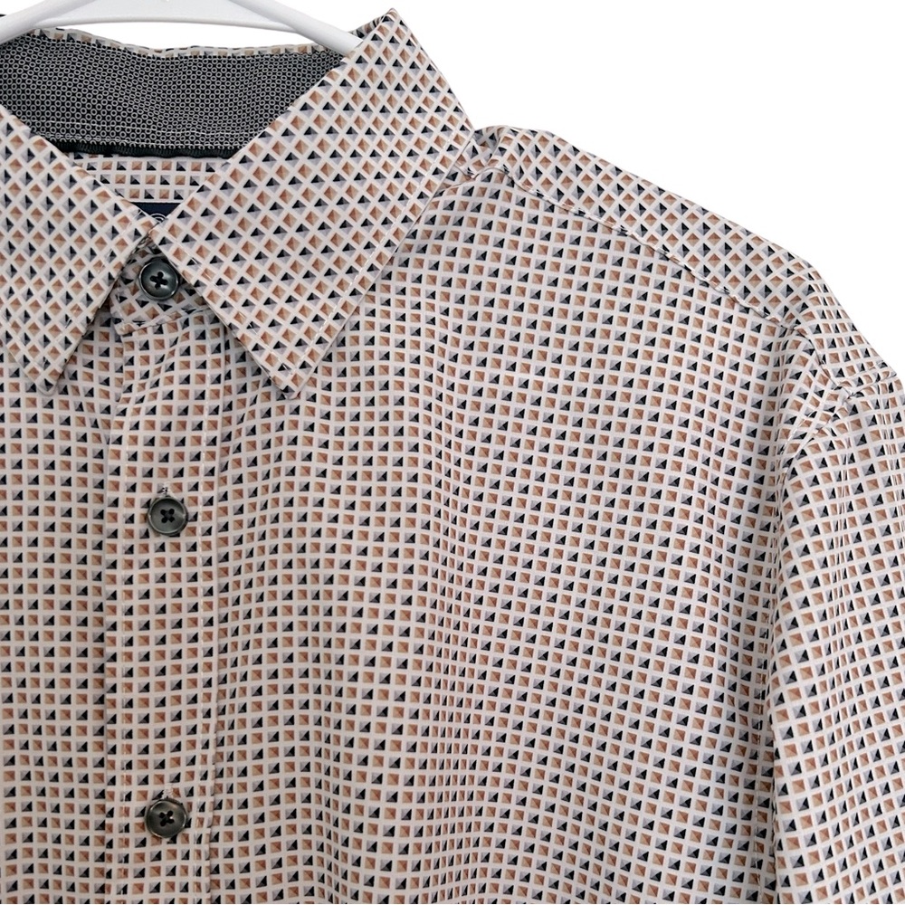 CONSTRUCT 4-Way Stretch‎ Slim Fit Long Sleeve Shirt Size Medium EUC